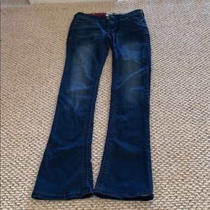 Hydraulic Dark Wash Jeans with flare